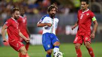 Andrea Pirlo adalah produk akademi Brescia yang membela tim senior Brescia tahun 1995-1998. (AFP/Alberto Pizzoli)