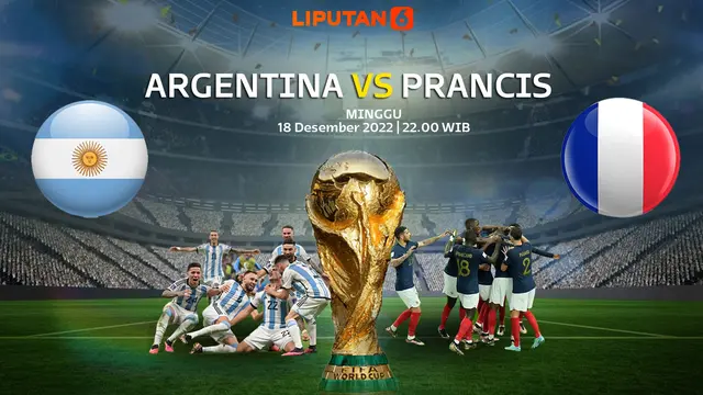 Banner Final Piala Dunia 2022 Argentina vs Prancis