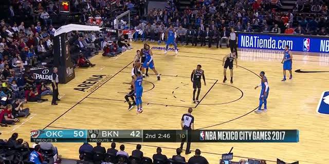 VIDEO : GAME RECAP NBA 2017-2018, Nets 100 vs Thunder 95