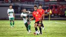 Indonesia sempat memiliki beberapa peluang di sisa babak kedua. Namun hingga laga usai tak ada lagi gol yang tercipta. (Bola.com/Maheswara Putra)