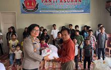 Tahukah Anda? Ratusan Paket Sembako Disalurkan Polwan Polda Sumut dalam Peringatan HUT ke-77