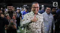 Bacapres dari Koalisi Perubahan untuk Persatuan, Anies Baswedan (tengah) bersama tim delapan berjalan keluar usai pertemuan dengan Majelis Tinggi Partai Demokrat Susilo Bambang Yudhoyono (SBY) di Puri Cikeas, Kabupaten Bogor, Jawa Barat, Jumat (25/8/2023). (Liputan6.com/Faizal Fanani)