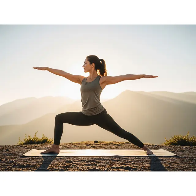 Virabhadrasana II (Pose Prajurit II) Image by Gemini AI