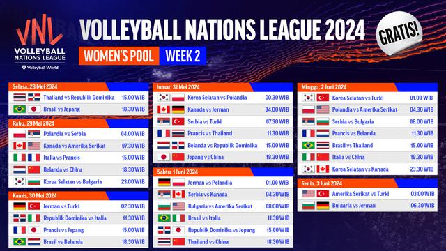 Volleyball Nations League 2024 Putri