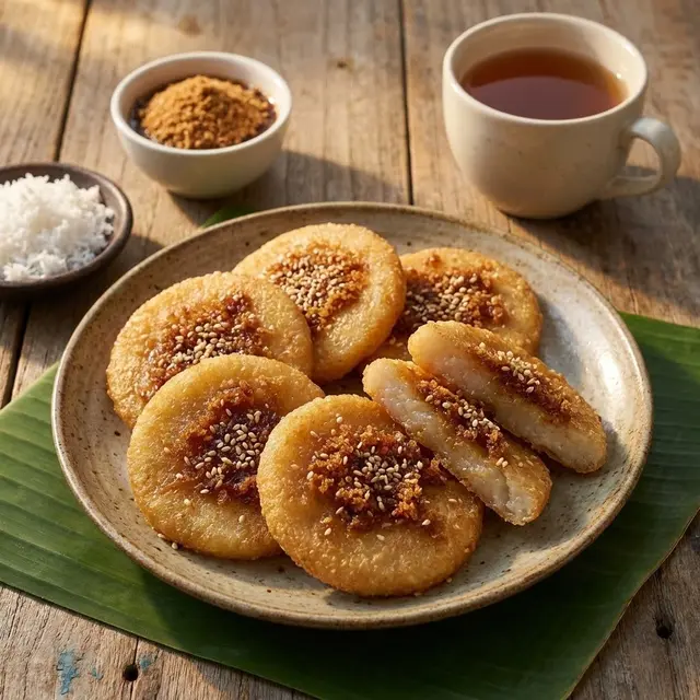 Kue Lempeng Ketan Goreng