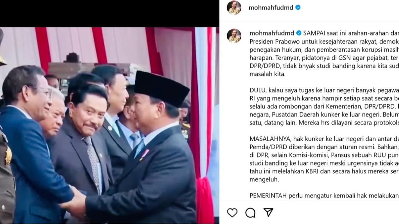 Mahfud MD Bongkar Kelakuan Pejabat RI Study Banding ke Luar Negeri: Dilayani Protokoler, Urgensi Tidak Ada