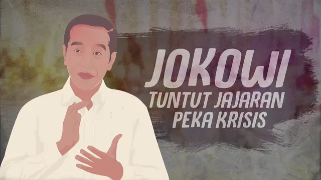 Presiden Joko Widodo menyoroti kinerja jajarannya yang kurang maksimal dalam menghadapi ancaman krisis efek pandemi Covid-19.