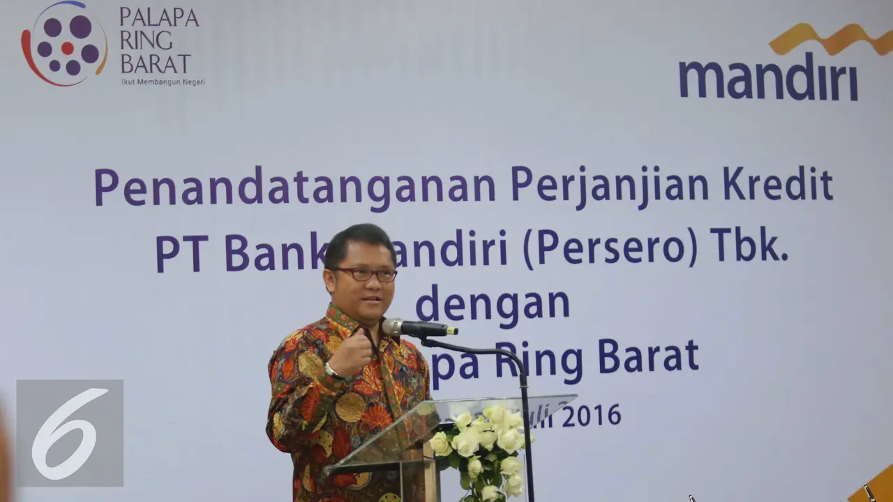 20160725-Menkominfo Pantau Kerjasama PT Palapa Ring Barat dengan Bank Mandiri 