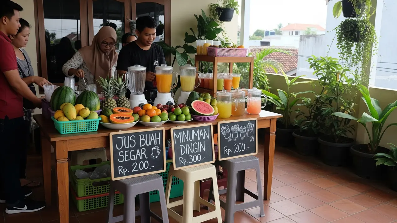 Ilustrasi Ide Memanfaatkan Teras Jadi Ruang Jualan Tanpa Renovasi Besar/Gemini AI