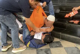 Rekonstruksi Pembunuhan Wanita di Tangsel (AntaraNews)