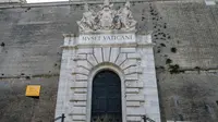 Museum Vatikan yang ditutup pada 24 Maret 2020 selama Vatikan lockdown yang bertujuan menghentikan penyebaran pandemi COVID-19. (ANDREAS SOLARO / AFP)