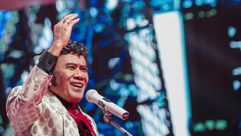 Gaya Ridho dan Rhoma Irama di Panggung Indonesian Dangdut Awards 2018