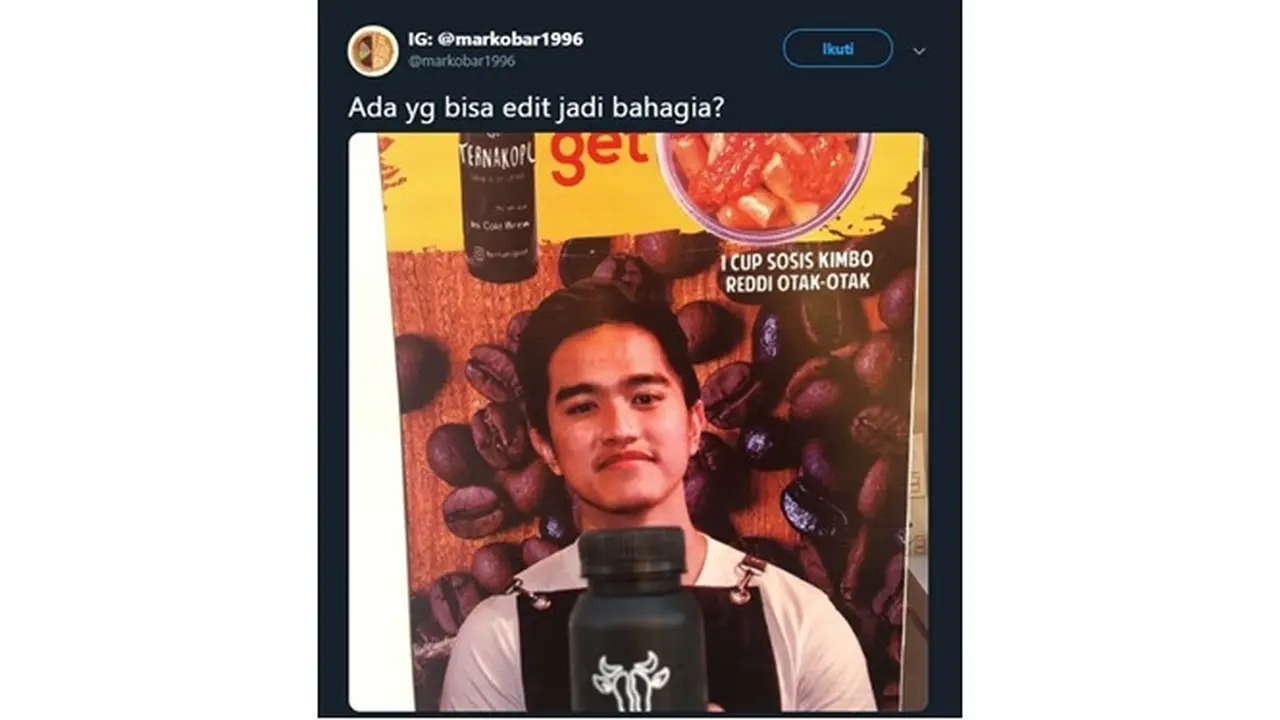 Minta Foto Kaesang  Diedit Jadi Lebih Bahagia, Hasilnya Bikin Geleng Kepala