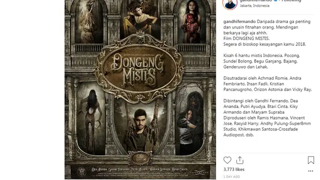 Gandhi Fernando (Foto: Instagram)