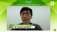 Dr. Takuya Nomoto menjelaskan konsep pariwisata berkelanjutan di Jepang hingga beri saran bagi sektor pariwisata Indonesia dalam Climate Talk Liputan6.com, Jumat (15/12/2023).