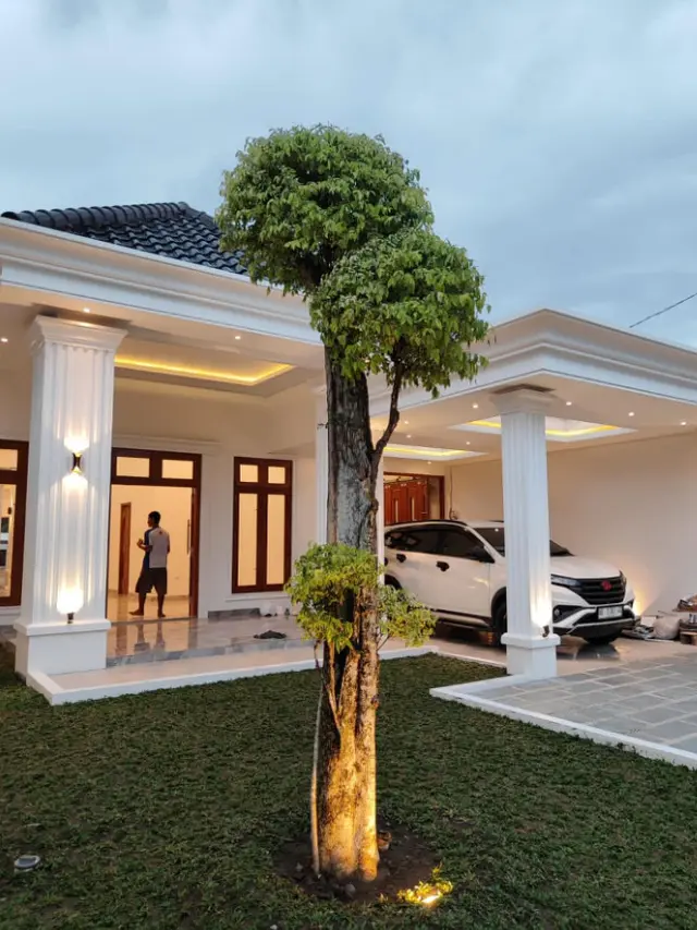 Teras Eropa dengan Taman Kecil yang Asri (Foto: Instagram @kontraktorjogja21)