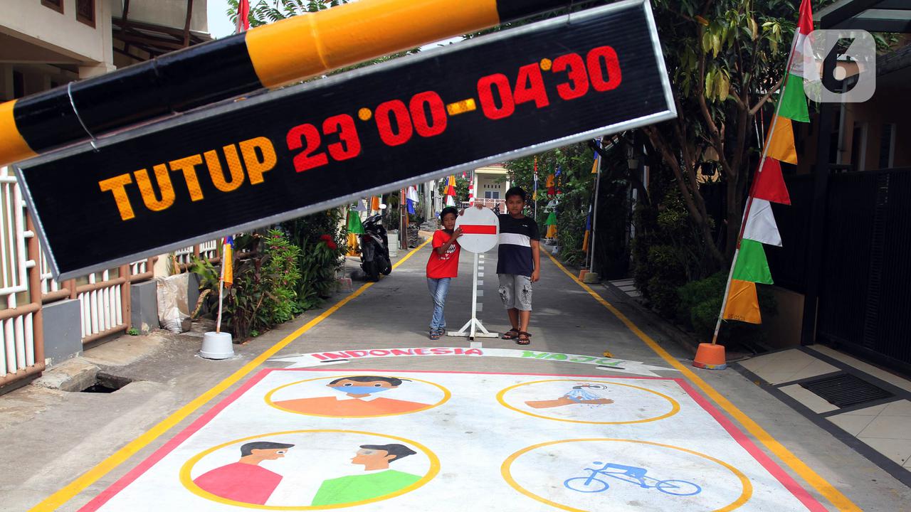 FOTO: Kreativitas Warga Menyambut HUT RI dengan Lukisan 3D