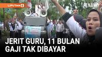 11 Bulan Tak Digaji, Ribuan Guru Swasta Turun ke Jalan di Muba