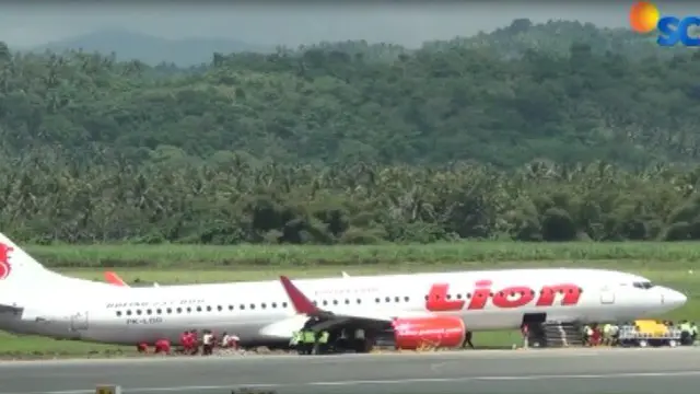 Badan pesawat Lion Air yang tergelincir sudah dievakuasi, Bandara Djalaludin, Gorontalo, kembali beroperasi.