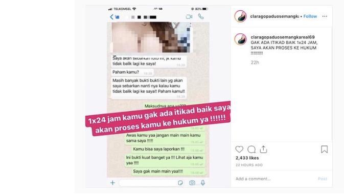 Clara Gopa Duo Semangka (Foto: Instagram/@claragopaduosemangkareal69)