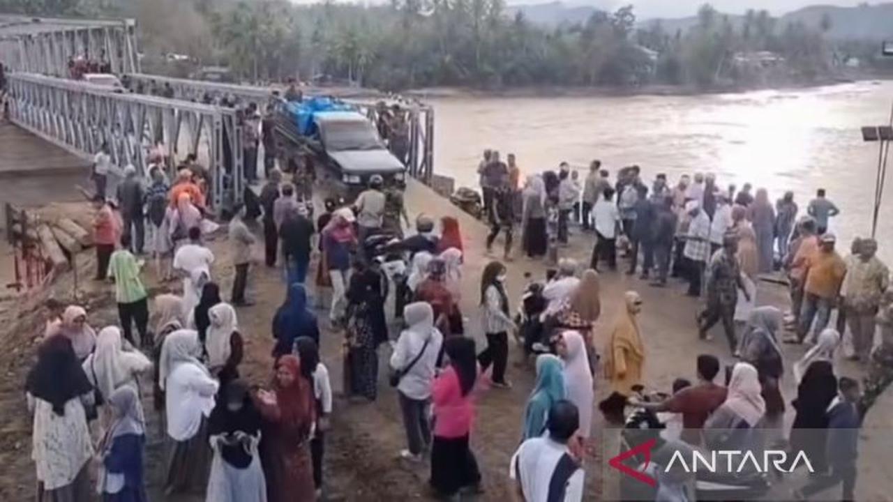 Jembatan Bailey Teupin Mane Tersambung, Akses Bireuen-Aceh Tengah Pulih Pasca Banjir Bandang