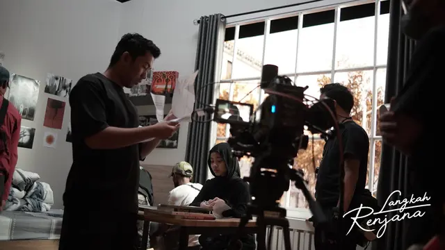 Salah satu adegan pembuatan Film Langkah Renjana