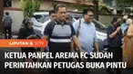 Ketua Panpel dan Security Officer Arema FC diperiksa terkait tragedi kanjuruhan. Ketua Panpel Arema FC, Abdul Haris mengaku sesuai SOP sudah perintahkan petugas buka pintu stadion, 15 menit sebelum pertandingan berakhir.
