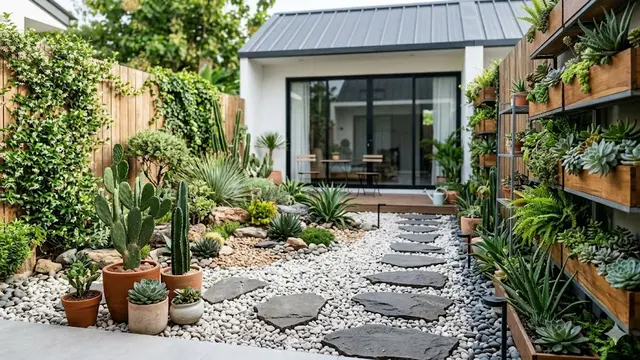Desain Taman Belakang Rumah 7x12 Sempit tapi Estetik