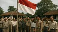 Ilustrasi Indonesia merdeka pada 17 Agustus 1945 (Istimewa)