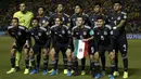 Timnas Meksiko berfoto sebelum menghadapi Brasil pada laga final Piala Dunia U-17 2019 di Bezerrao Stadium, Brasil (17/11/2019). Termasuk edisi 2023 di Indonesia, Meksiko tercatat 15 kali tampil di ajang Piala Dunia U-17 dari total 19 kali penyelenggaraan. Meksiko absen pada 4 edisi, yaitu 1989 di Skotlandia, 1995 (Ekuador), 2001 (Trinidad Tobago), dan 2007 (Korea Selatan). (AFP/Miguel Schincariol)