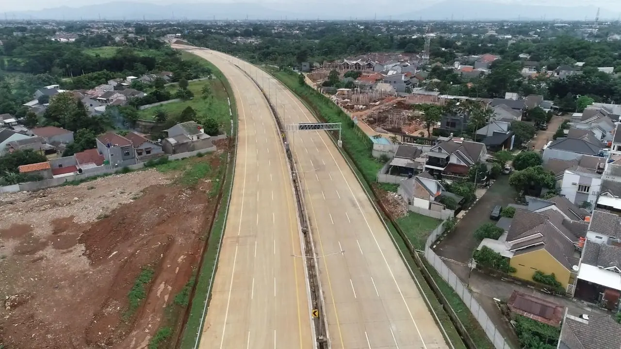 PT Cinere Serpong Jaya (CSJ) selaku pengelola Jalan Tol Serpong-Cinere telah merampungkan konstruksi Seksi II ruas Pamulang-Cinere sepanjang 3,64 km. (Dok Jasa Marga)