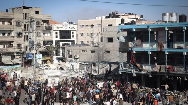 Sekolah Al-Jawni di Gaza Luluh Lantak Dihantam Serangan Udara Israel