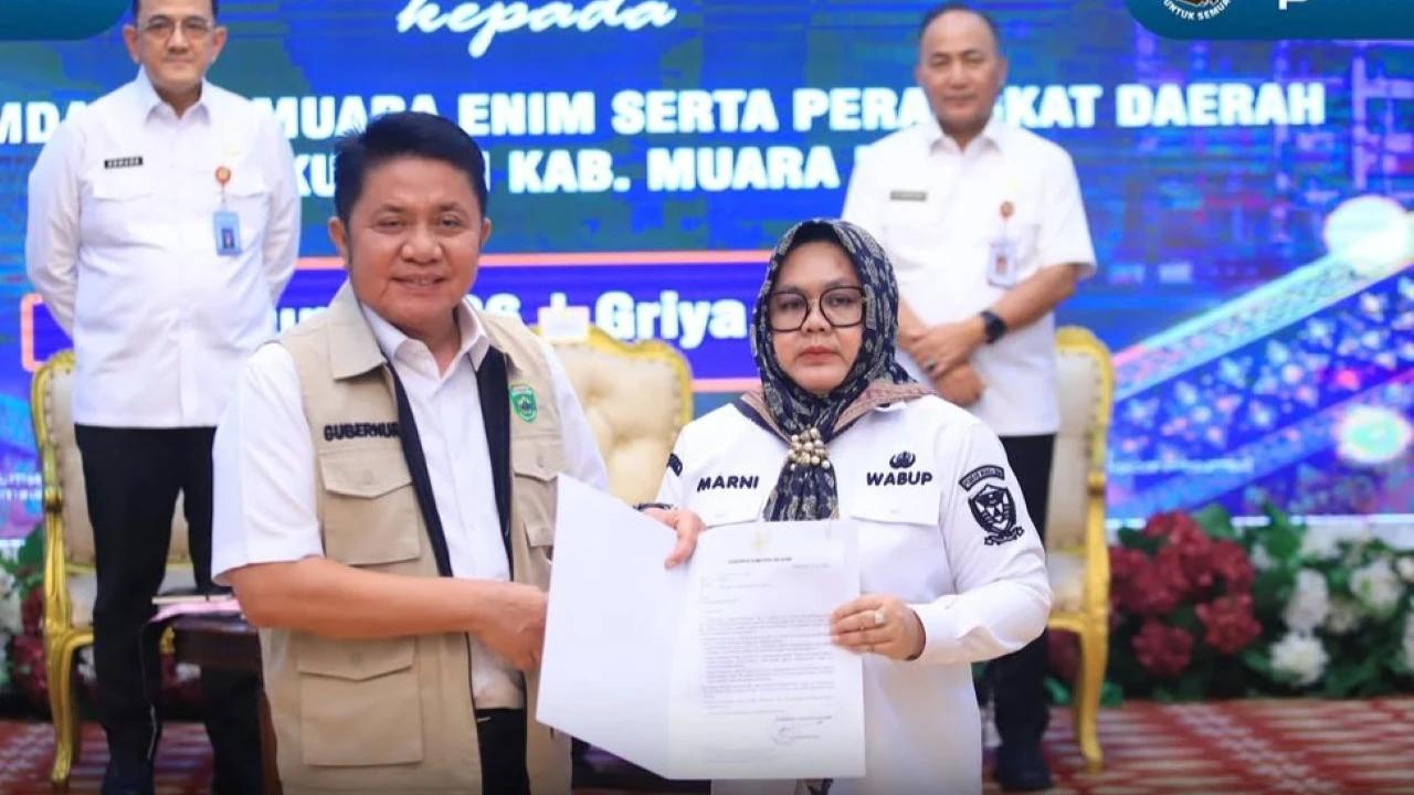 Usai Edison Jadi Tersangka Korupsi, Sumarni Resmi Menjabat Plt Bupati Muara Enim