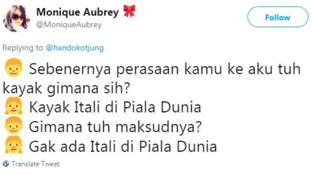 Alih-alih bikin galau berkepanjangan, para warganet justru membuat percakapan kocak soal perasaan.