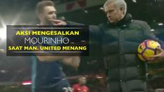 Video aksi Jose Mouriinho yang mengesalkan saat Manchester United menang atas Middlesbrough, Sabtu (31/12/2016).