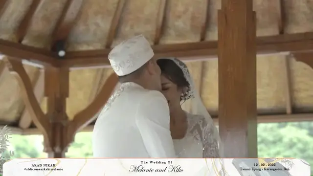 Pernikahan Melanie Putria dan Aldico Sapardan