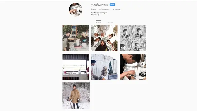 Instagram Yusuf Sungkar (Instagram/ @yusufaverroes)