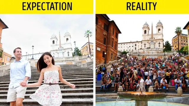 Potret Ekspektasi Vs Realita Saat Kunjungi Tempat Wisata Populer Dunia. (Sumber: brightside.me)