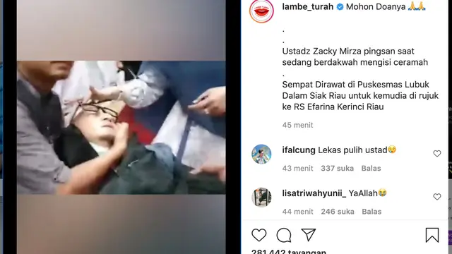 Unggahan Lambe Turah. (Foto: Instagram @lambe_turah)