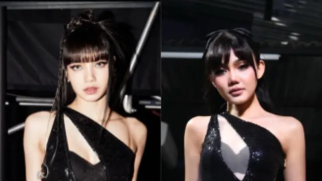 Potret Rina Nose tirukan Lisa BLACKPINK (credit: instagram/rinanose16)