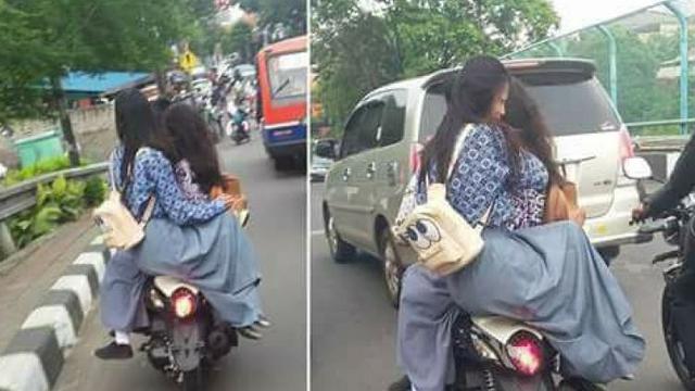 6 Drama Cewek Saat Naik Motor Ini Banyak Tingkah, Ada-Ada Saja