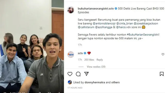 live instagram bukuharianseorangistri.sctv