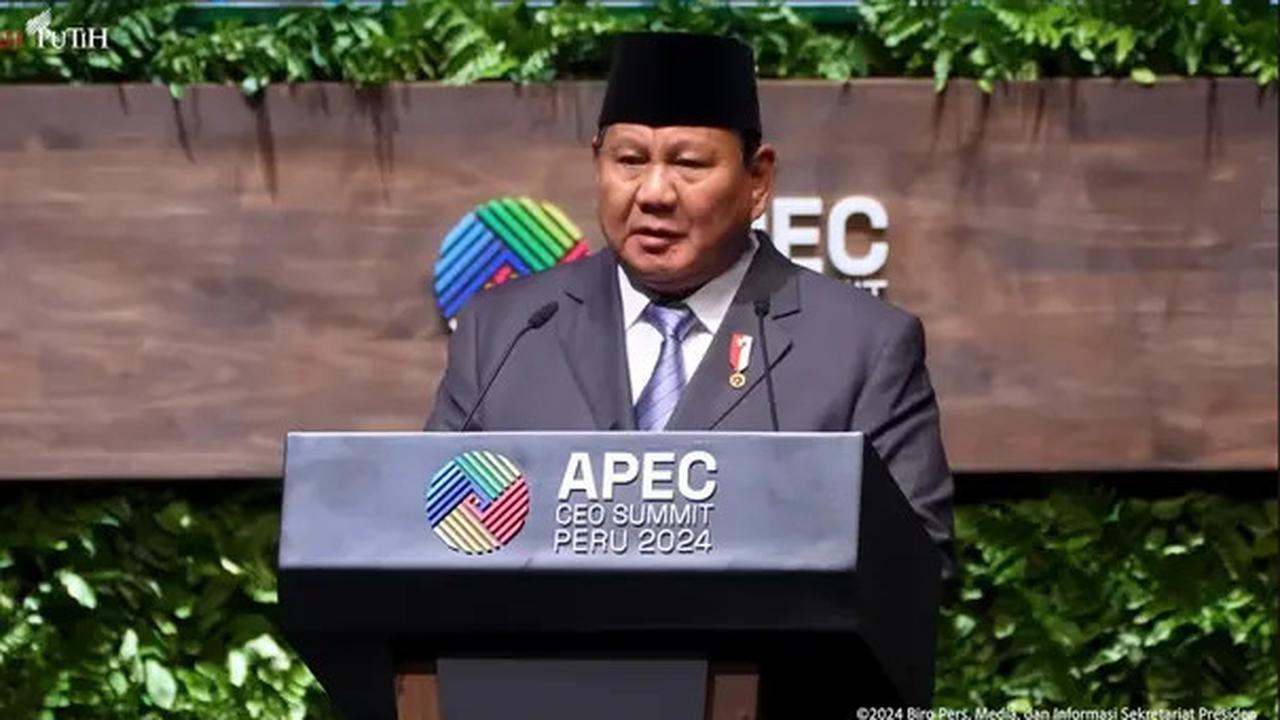 3 Poin Penting Pidato Prabowo Subianto pada Sesi Dialog APEC di Peru