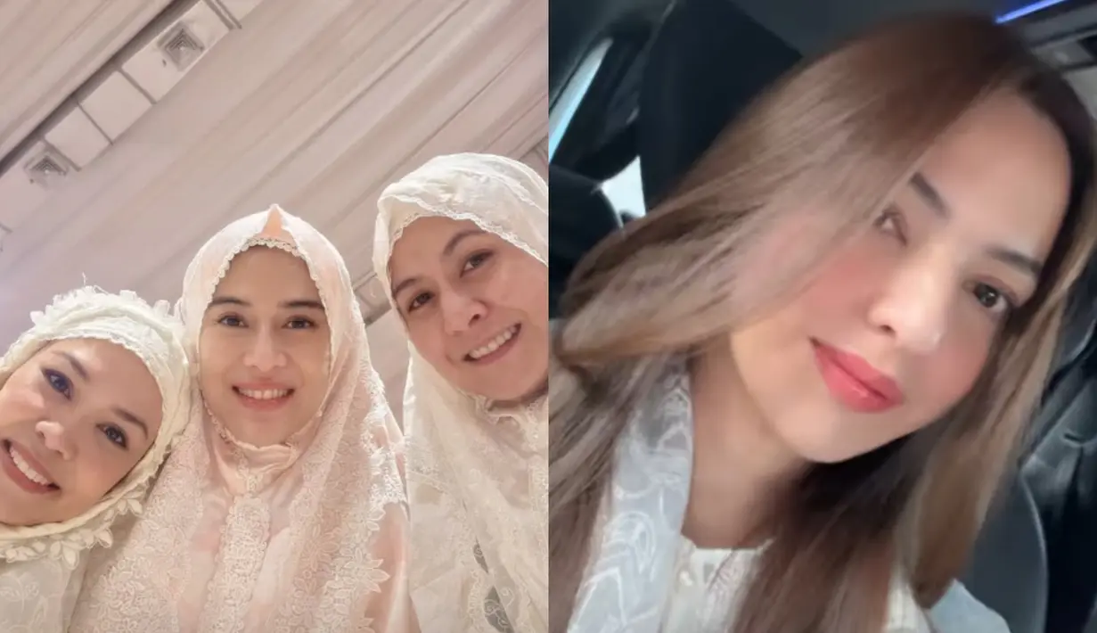 Sederet selebriti unggah potret cantik naturalnya saat sholat Ied. Ada Mahalini Raharja, Nia Ramadhani, hingga Dian Sastrowardoyo [@therealdisastr @ramadhaniabakrie]