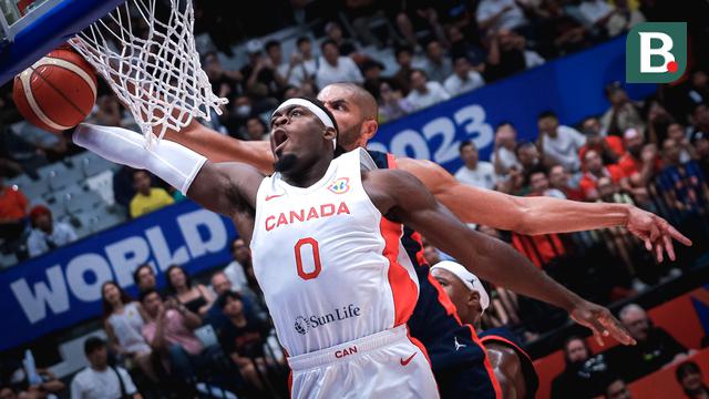 Foto: Indonesia Arena Bergemuruh! Laga Kanada Vs Prancis di Piala Dunia FIBA 2023 Berlangsung Sengit