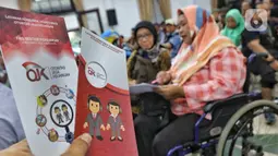 Serta mendorong pelaku jasa keuangan memperluas akses disabilitas agar bisa mengakses tabungan, kredit, asuransi dan dapat mengelola akses keuangan degan baik. (Liputan6.com/Angga Yuniar)