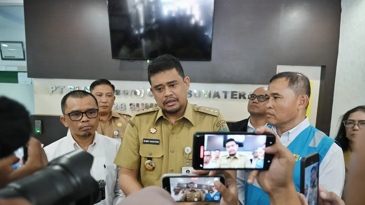 Gubernur Sumut Bobby Nasution datangi kantor PLN
