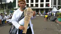 Nisan 'Malu bin Jujur' Warnai Aksi Damai 2 Desember