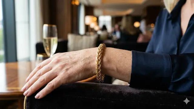 Model Gelang Emas Rantai untuk Usia 50 Tahun ke Atas