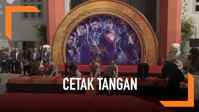 VIDEO: 6 Tokoh Asli Avengers Cetak Tangan di Los Angeles